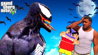 SHINCHAN Become Super VENOM | Venom Try to kill Franklin in (GTA 5 Mods)