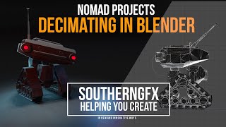 Nomad to Blender Decimation to reduce polygon count