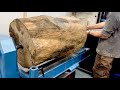 Woodturning  the biggest log ever 