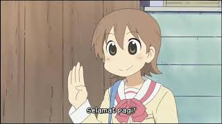 Nichijou 'selamat pagi' moment