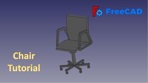 FreeCAD Tutorial : How to make a Chair in Freecad #freecad #3dmodel #3ddesign #cad