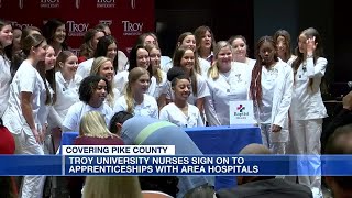 Troy nursing students sign up for apprenticeships at area hospitals