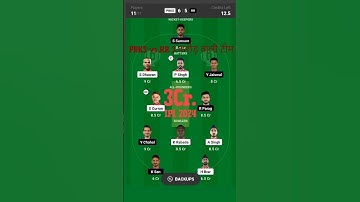 PBKS vs RR Dream11 Prediction | My today winning Team #ipl #viral #punjab #dream11 #my11circle