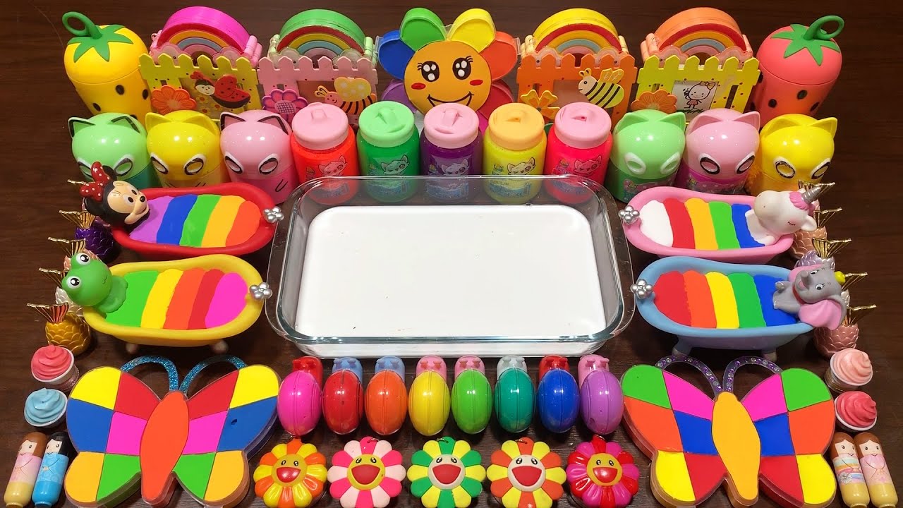 MAKING Then MIXING Makeup with Clay and More Into Slime ! Satisfying Slime Videos 