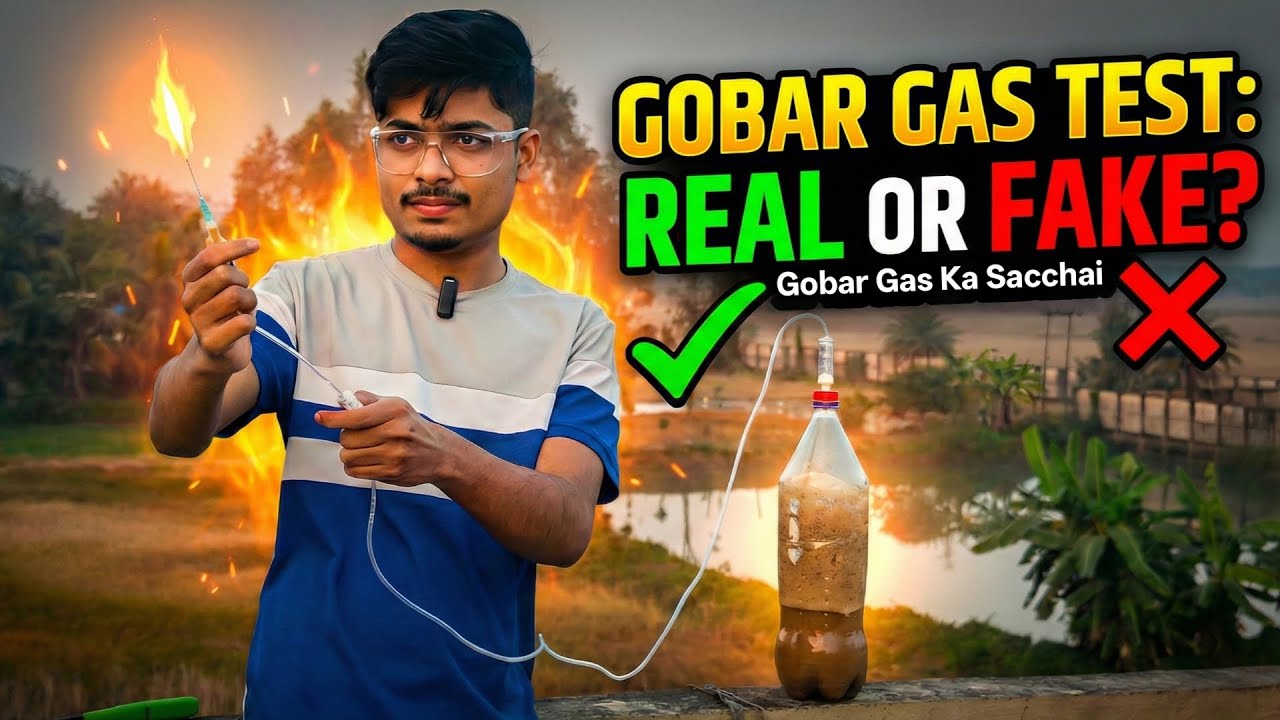 Gobar Gas Plant at Home: Real or Fake? 😱 | Free Energy Experiment