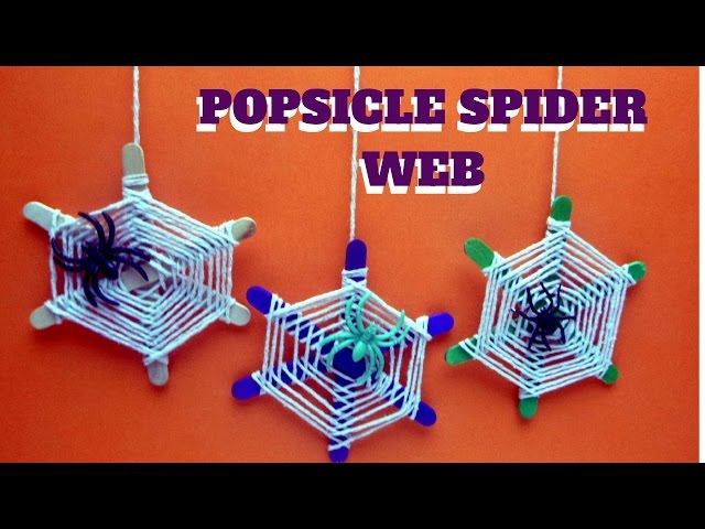 Craft Stick Spider Web: Halloween Lessons for Kids: KinderArt