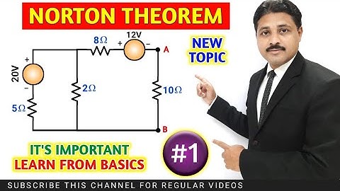 NORTON THEOREM SOLVED PROBLEM 1 IN ELECTRICAL ENGINEERING @TIKLESACADEMYOFMATHS
