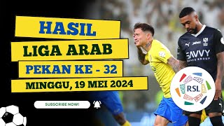 Hasil Liga Arab Tadi Malam ~ HASIL DUEL SENGIT AL NASSR VS ALHILAL ~ SPL 2024 Pekan Ke 32