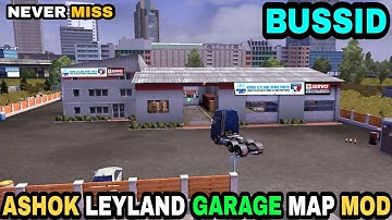 ASHOK LEYLAND GARAGE MAP MOD For Bus Simulator Indonesia || Bussid Mod || Offroad Gamers ||