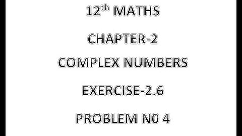 12TH MATHS EXERCISE 2.6 Q.NO-4 #SHOW THAT THE FOLLOWING EQUATIONS REPRESENT A CIRCLE...#TAMIL