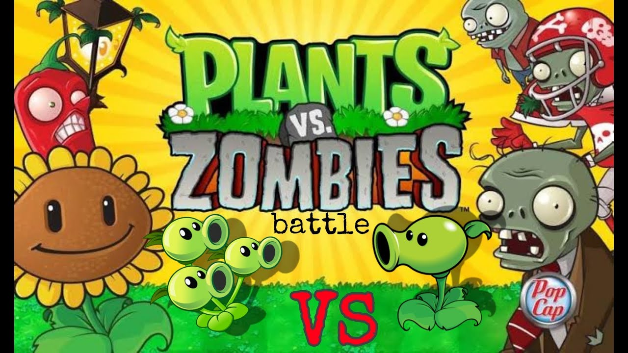 Plant vs Zombie, Threepeater vs peashooter // Mini Game // WAR YouTube