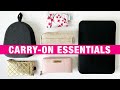 Packing organized carryon backpack for japan trip travel essentials