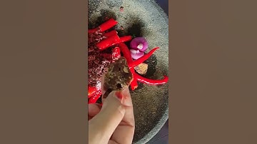 Thumbnail of sambal terasi merah ala teh shanty #sambalterasi #resepsambelterasi #sambelmentah #sambelenak