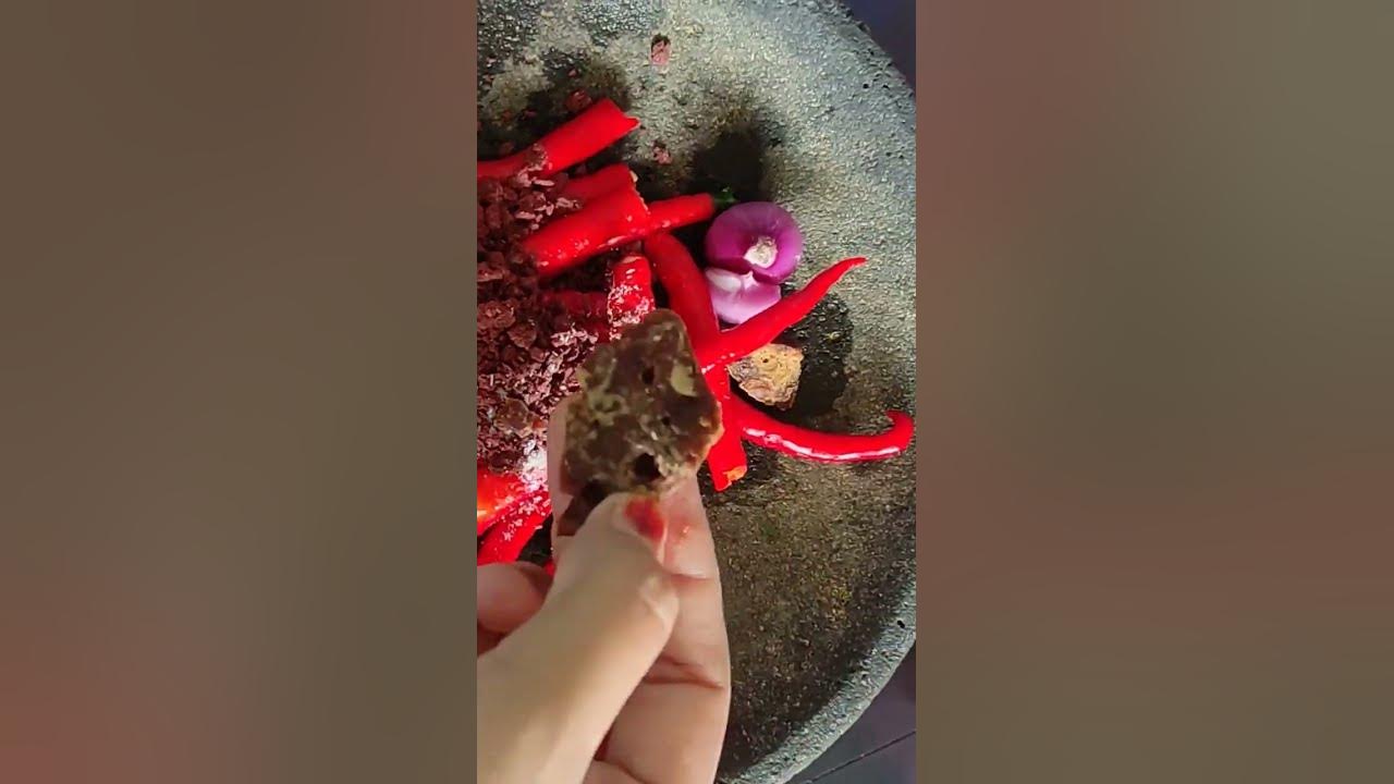 sambal terasi merah ala teh shanty #sambalterasi #resepsambelterasi #sambelmentah #sambelenak