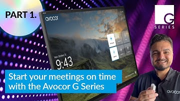 Starting meetings is easy with Avocor G Series displays