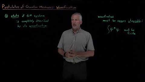 Postulates of Quantum Mechanics (Wavefunction)