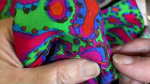 Handsewing invisibly, threading the needle, preppi...