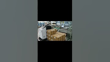 Robot hand carton box case palletizing machine
