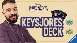 „Disney Lorcana TCG: Die Tintenlande“  - Das Turnierdeck von KeysJore | Smaragd-Saphir