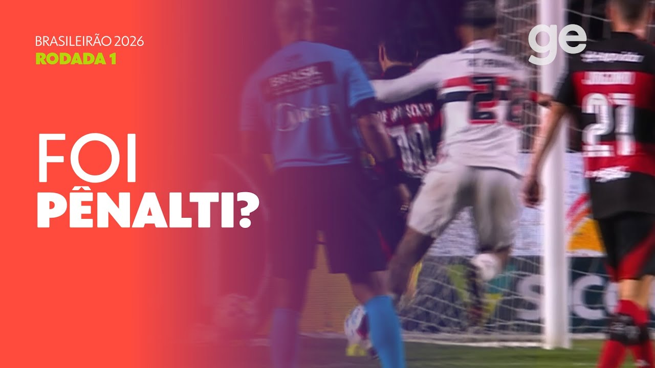 FOI PÊNALTI EM ARRASCAETA? | BRASILEIRÃO 2026 | ge.globo