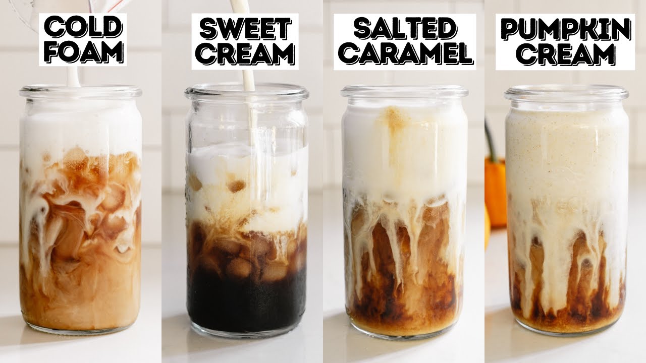 How to Make Vanilla Sweet Cream Cold Foam Starbucks Copycat