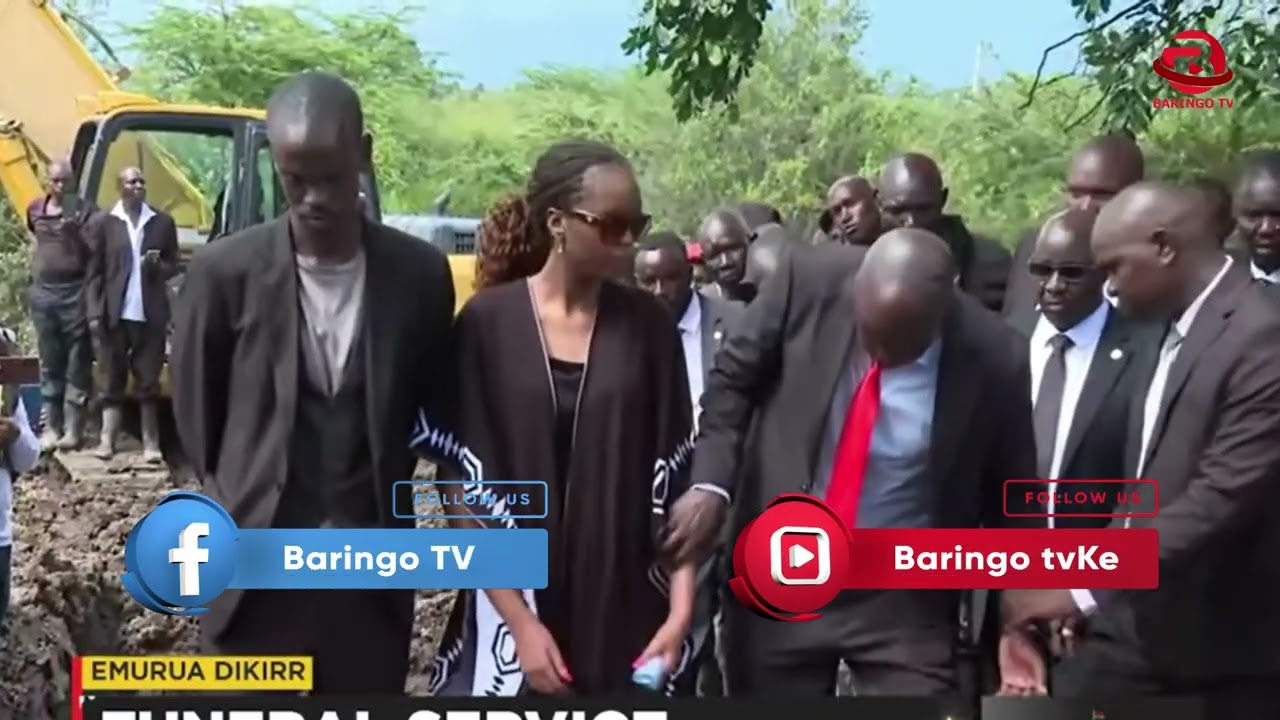 Pain and Grief as the body of the late Emurua Dikir MP Johana Ng'eno is being lowered to the grave