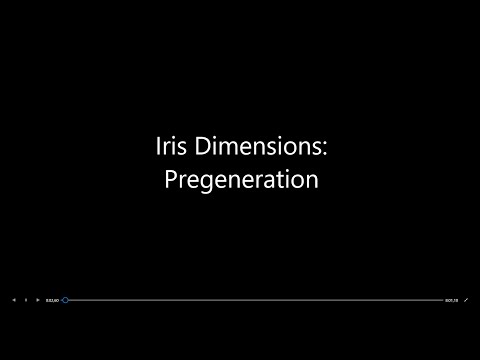 Iris Dimensions: Pregeneration