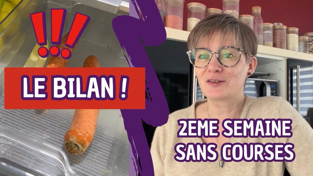 Bilan 2 semaines sans courses : des économies et congélateur vidé !