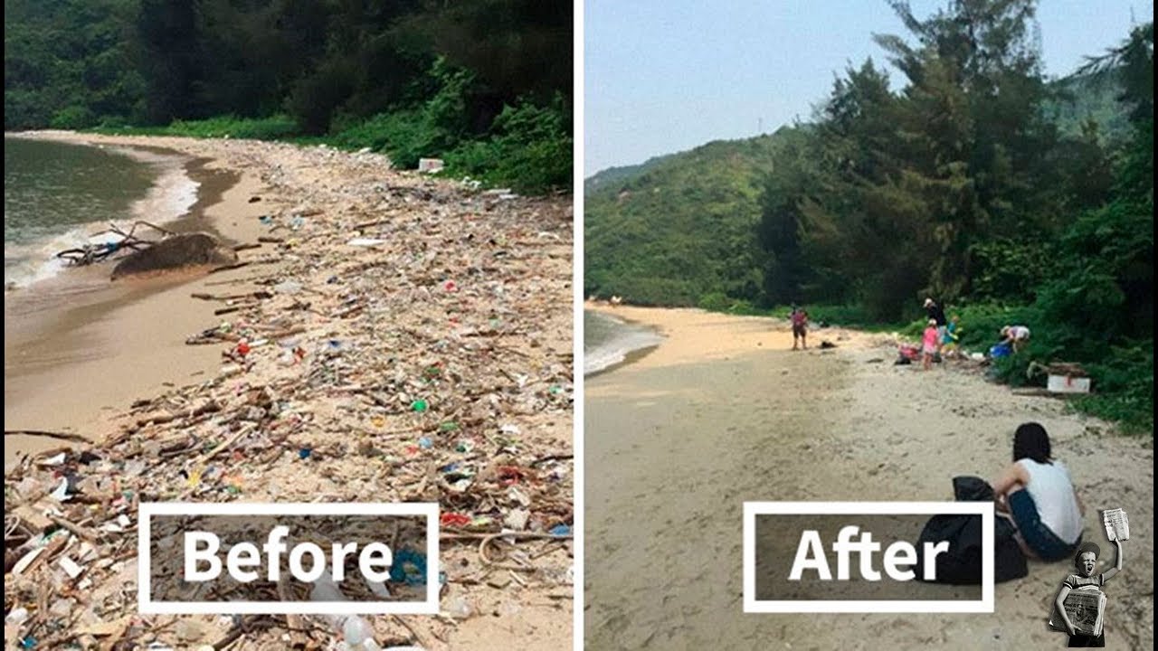 The viral #Trashtag Challenge encourages people to clean up litter