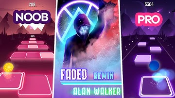 NOOB vs PRO Tiles Hop VS Rolling Sky Faded (Alan Walker) | SHAvibe