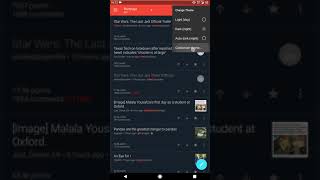 How to change themes in Sync for Reddit screenshot 2