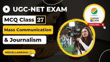 MCQ Class no. 27 | Mass Communication and Journalism | UGC NET Paper 2 | Explained by Ranjan Sir
