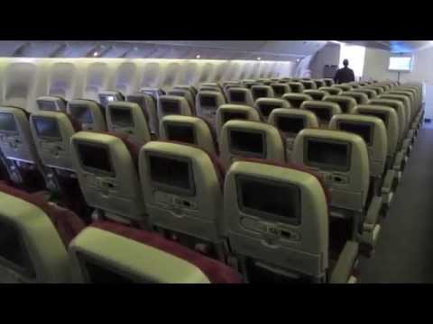 Qatar Airways B777-200LR Cabins - YouTube