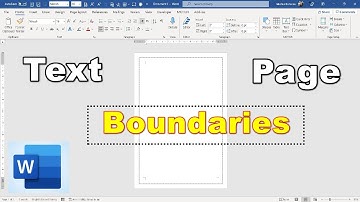 Text Boundaries || Page Border MS word