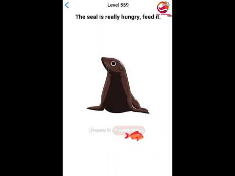 EASY GAME LEVEL 559 The Seal Is Really Hungry, Feed It