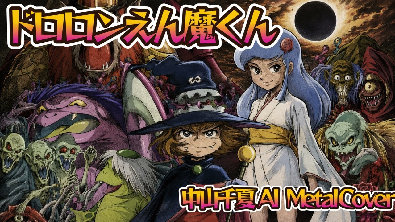 AI MetalCover】ドロロンえん魔くん【中山千夏】 - YouTube