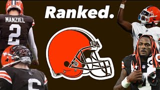 I Ranked EVERY Quarterback in Cleveland Browns History!