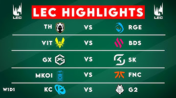 LEC Highlights ALL GAMES W1D1 | LEC Winter 2025 by Onivia