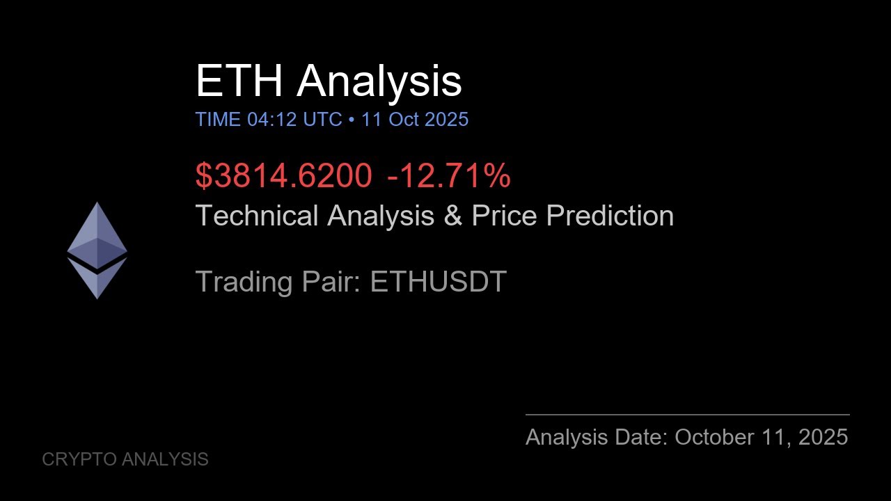 ETH (ETHUSDT) Technical Analysis - Price Prediction & Buy or Sell October 11, 2025