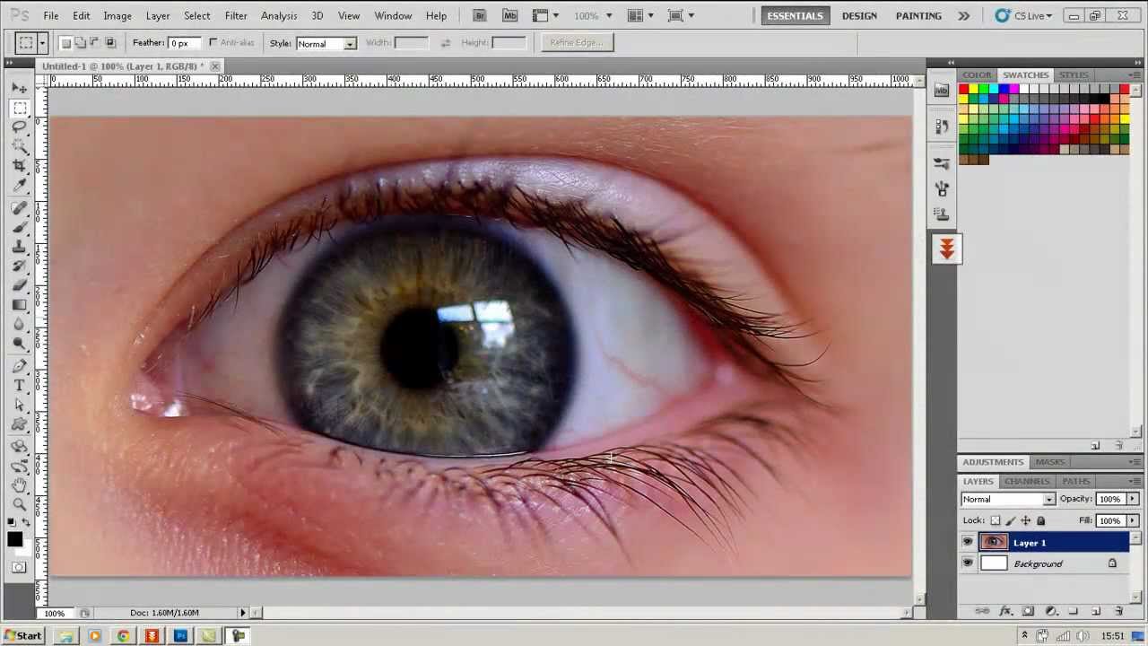 Basic Retouch Bola Mata Dengan Adobe Photoshop YouTube