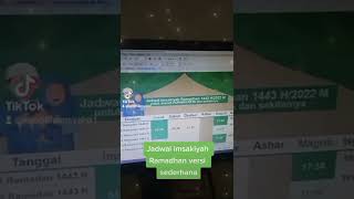 jadwal imsakiyah Ramadhan 2022 sumber kemenag yang mau soft file mentah nya komen aja gas screenshot 2