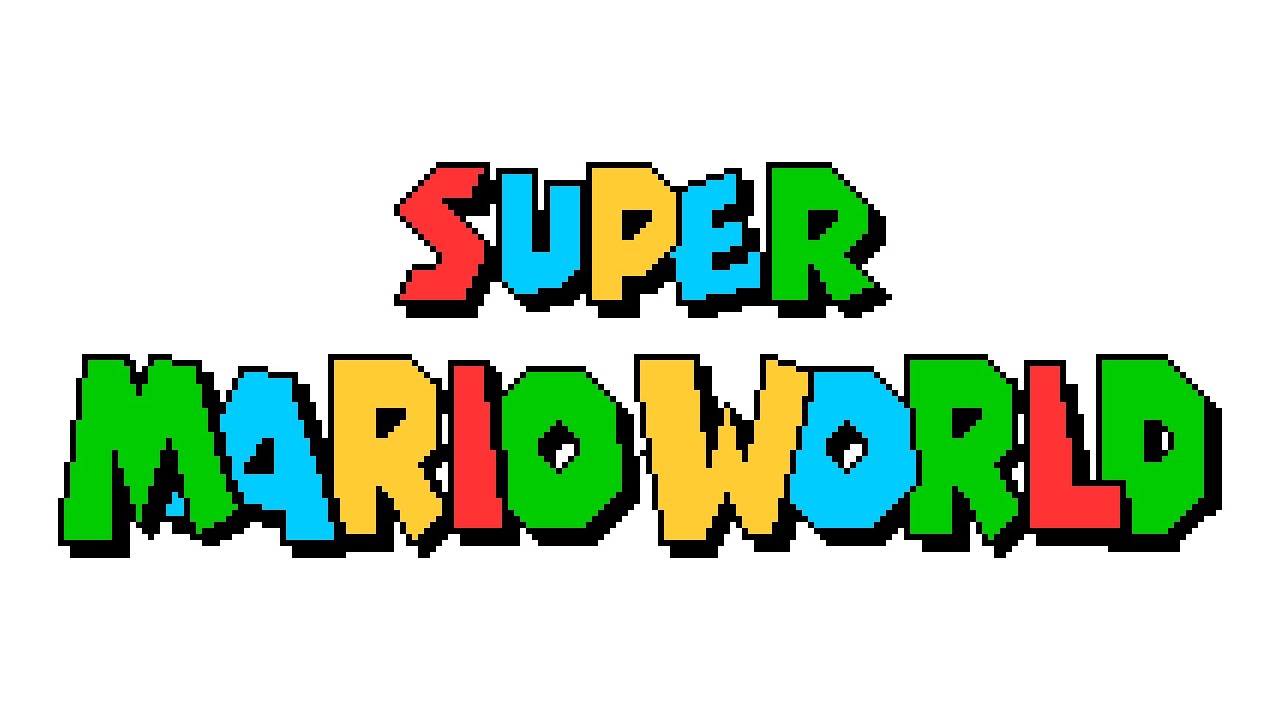 Super mario world. Буквы в стиле Марио. Super Mario World Athletic Theme. Super Mario World лого.