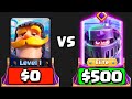 $0 vs $500 Clash Royale Account (F2P vs P2W)