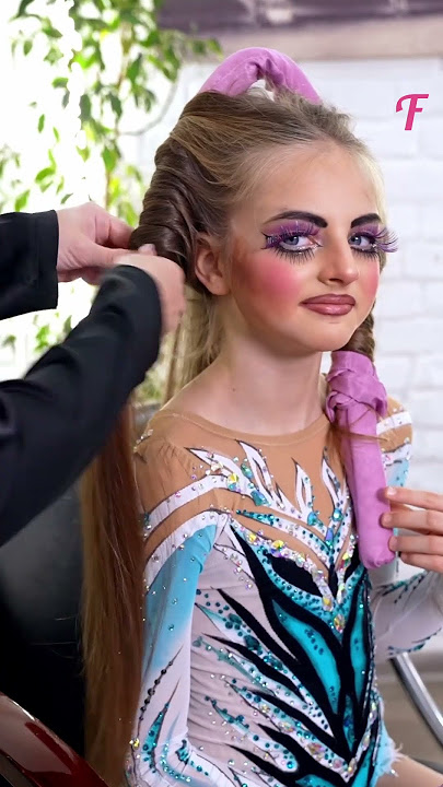 From Competition to Beauty Salon: A Gymnast's Makeup Transformation #shorts