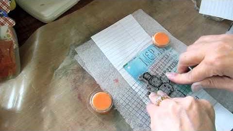 Make a Watercolor background card with Tim Holtz Distress Ink