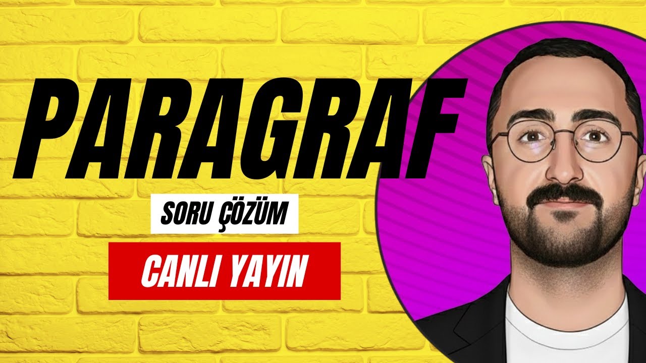 2026 Paragraf Soru Çözümü -8 Canlı Yayın ✅Taktiklerle Paragraf 