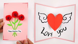 Valentinstag Geschenk: Valentinstag Karte - Basteln mit papier | Valentinstag DIY