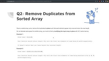 Ace Algorithms and Programming Interviews in Swift: Remove Duplicates From sorted array