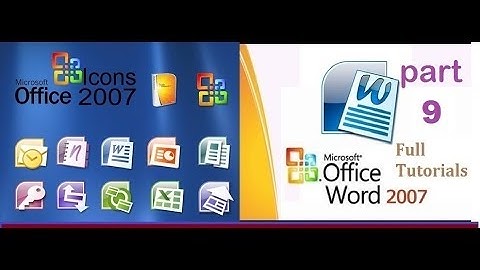 ms word 2007 tutorial in hindi part 9