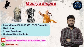 UGC NET DEC 2023 I L35 Mauryas by Pawan Kamboj Sir I History I #ugcnetdecember2023 #pawankambojsir